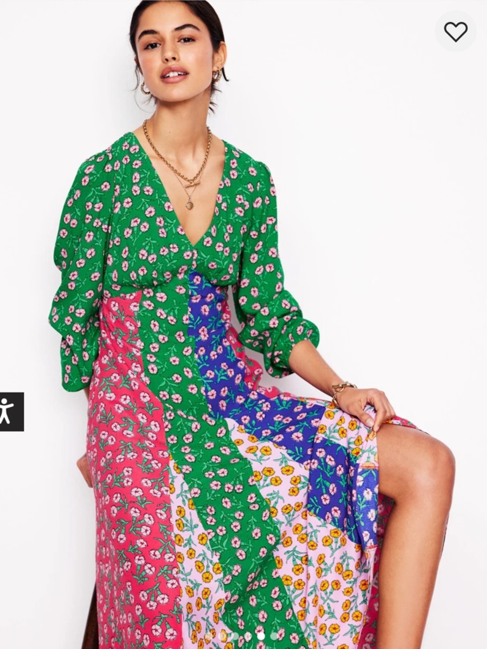 Boden Lisa Long Sleeve Tea Dress - Picture 3 of 8